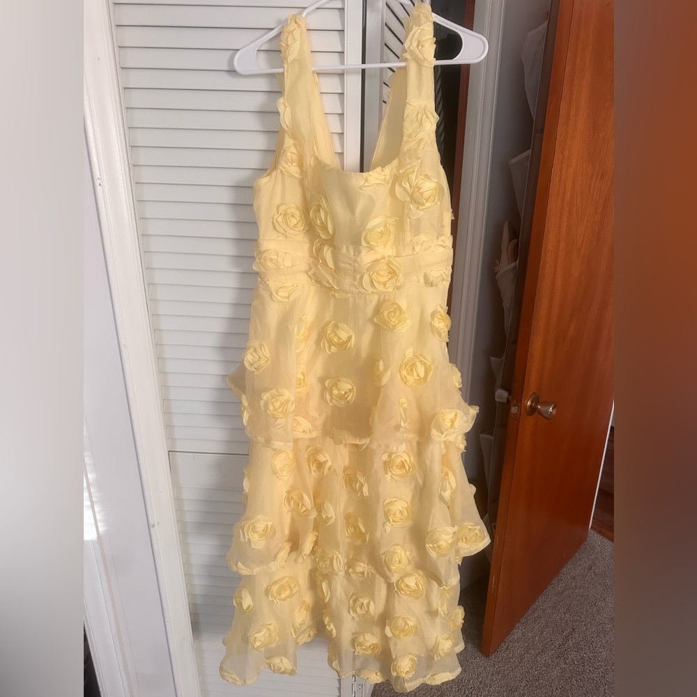 Yellow Floral Dress